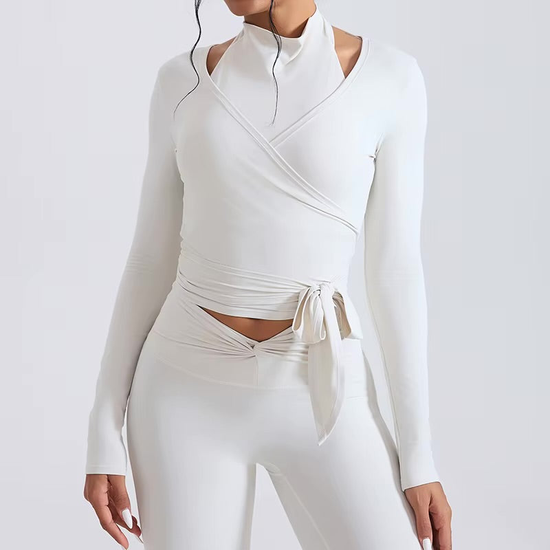 Flow Wrap Top Black