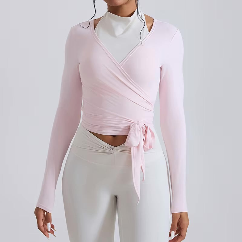 Flow Wrap Top Black